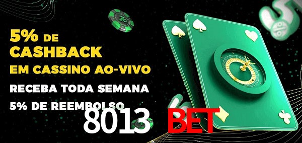 Promoções do cassino ao Vivo 8013 BET